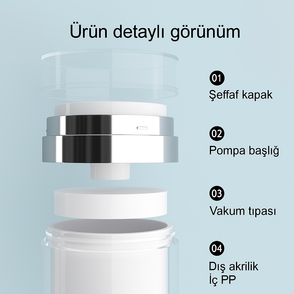 Hava Almayan Losyon Kavanozu 50 Ml