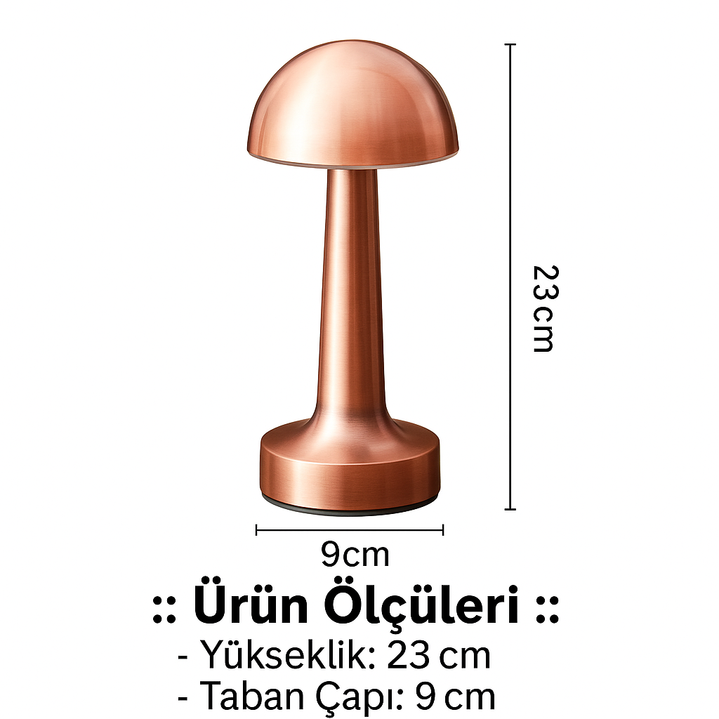 Mantar Dokunmatik LED Masa Lambası