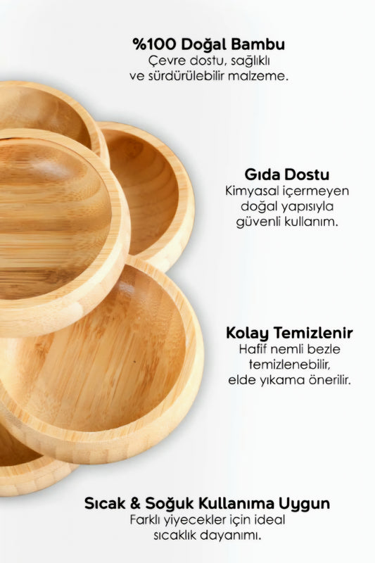 3’lü Ahşap Çerezlik Seti – Doğal ve Şık Sunumlar İçin