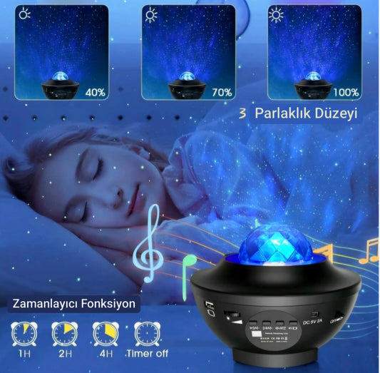 Galaxy Cover Multİfonksiyon Projektör