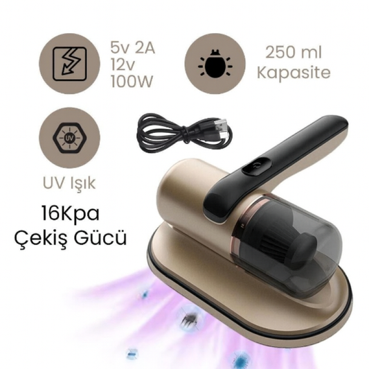Kablosuz El Süpürgesi Gold – Güçlü, Pratik ve Hijyenik Temizlik