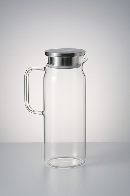 1500 ml Borosilikat Cam Su Sürahisi.