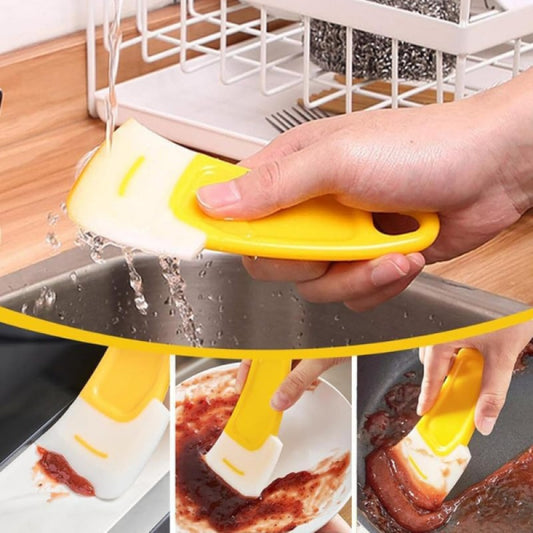 Silikon Uçlu Bulaşık Temizleme Kazıyıcı Spatula – Çizmeden ve Zorlanmadan Temizlik