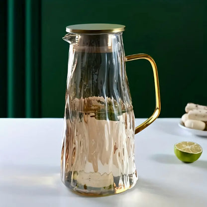 Çelik Kapaklı Cam Sürahi – 1800 ml