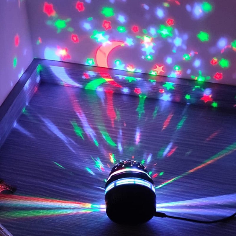 Mini Yıldızlı Projektör Gece Lambası – Renkli Işıklarla Huzurlu Atmosfer
