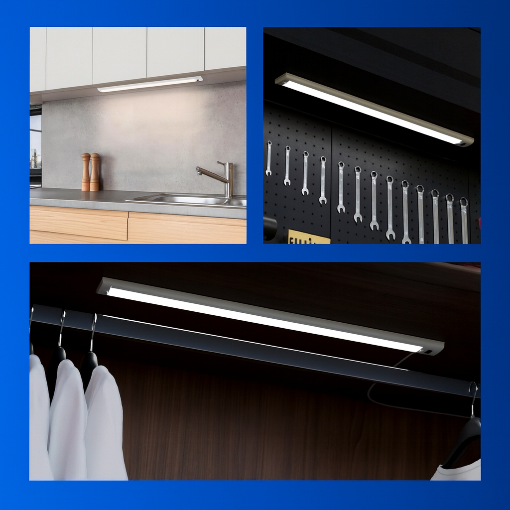 Sensörlü Şarjlı Mıknatıslı Uzun LED Işık – 50 cm